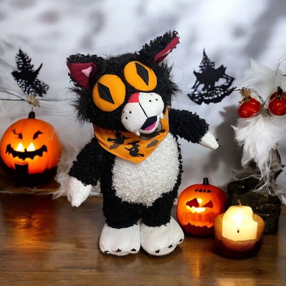Gemmy Halloween Animated Dancing Black Cat Pitbulls I Know You Want Me Tested - Picture 1 of 9